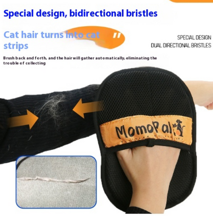 Pet Electrostatic Hair Removal Glove – Orange